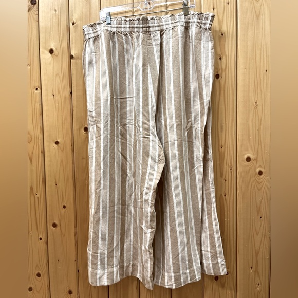 Madewell Smocked Huston Pull-On Crop Wide Leg Pants 2X - Picture 7 of 8